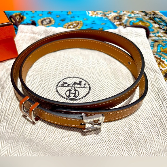 Authentic Hermes H Gold Color Belt - Picture 5 of 5